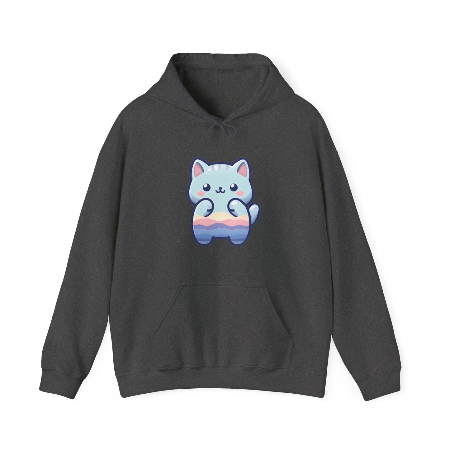 Blue Cat Hooded Sweatshirt