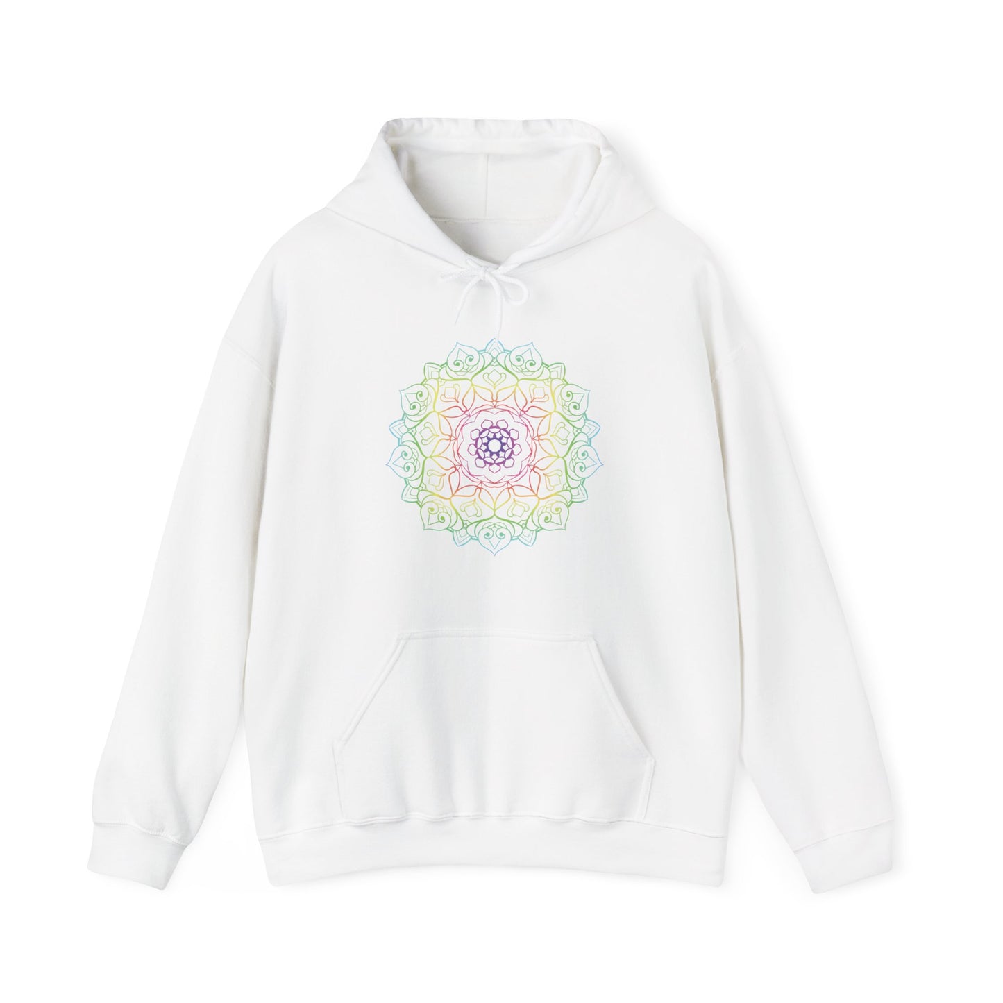 Colorful Mandala Hooded Sweatshirt (001)