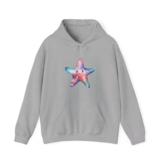 Watercolor Starfish Hooded Sweatshirt
