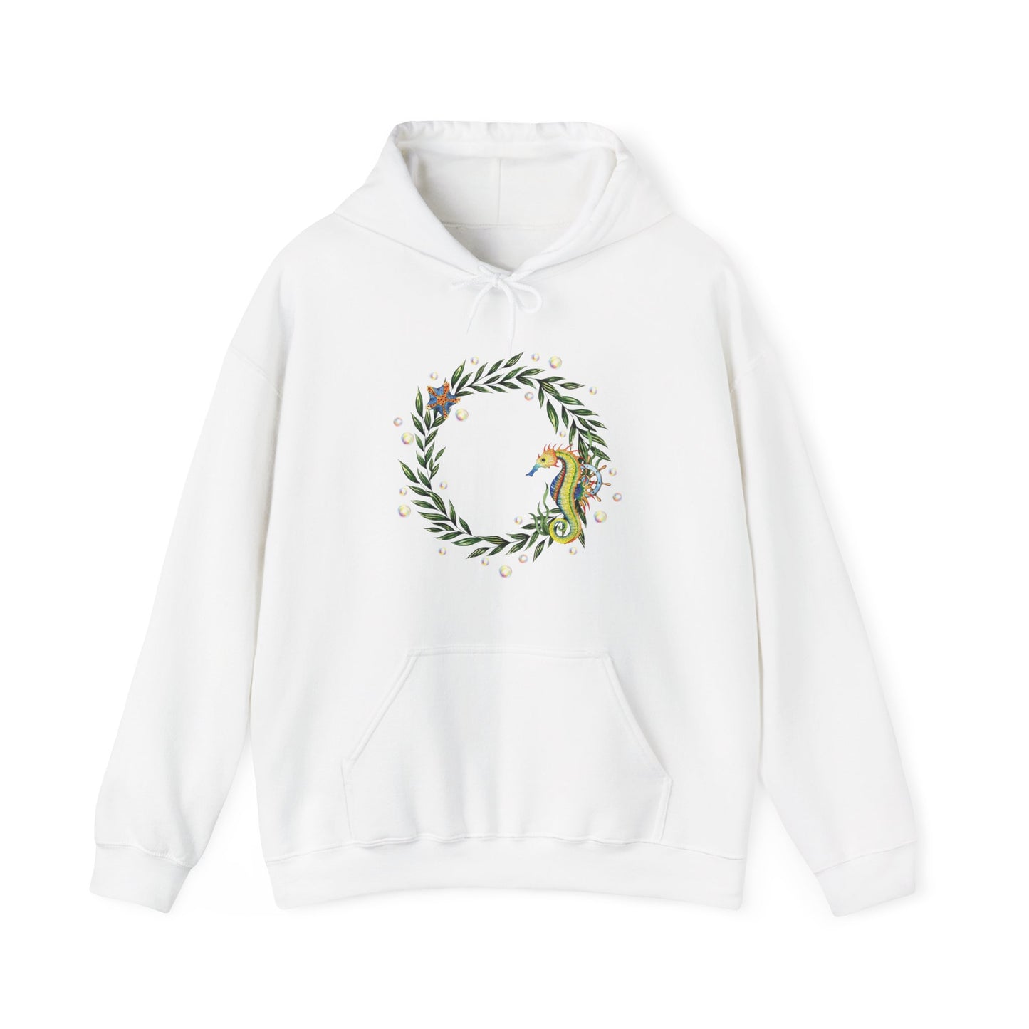 Seahorse Circle Hooded Sweatshirt