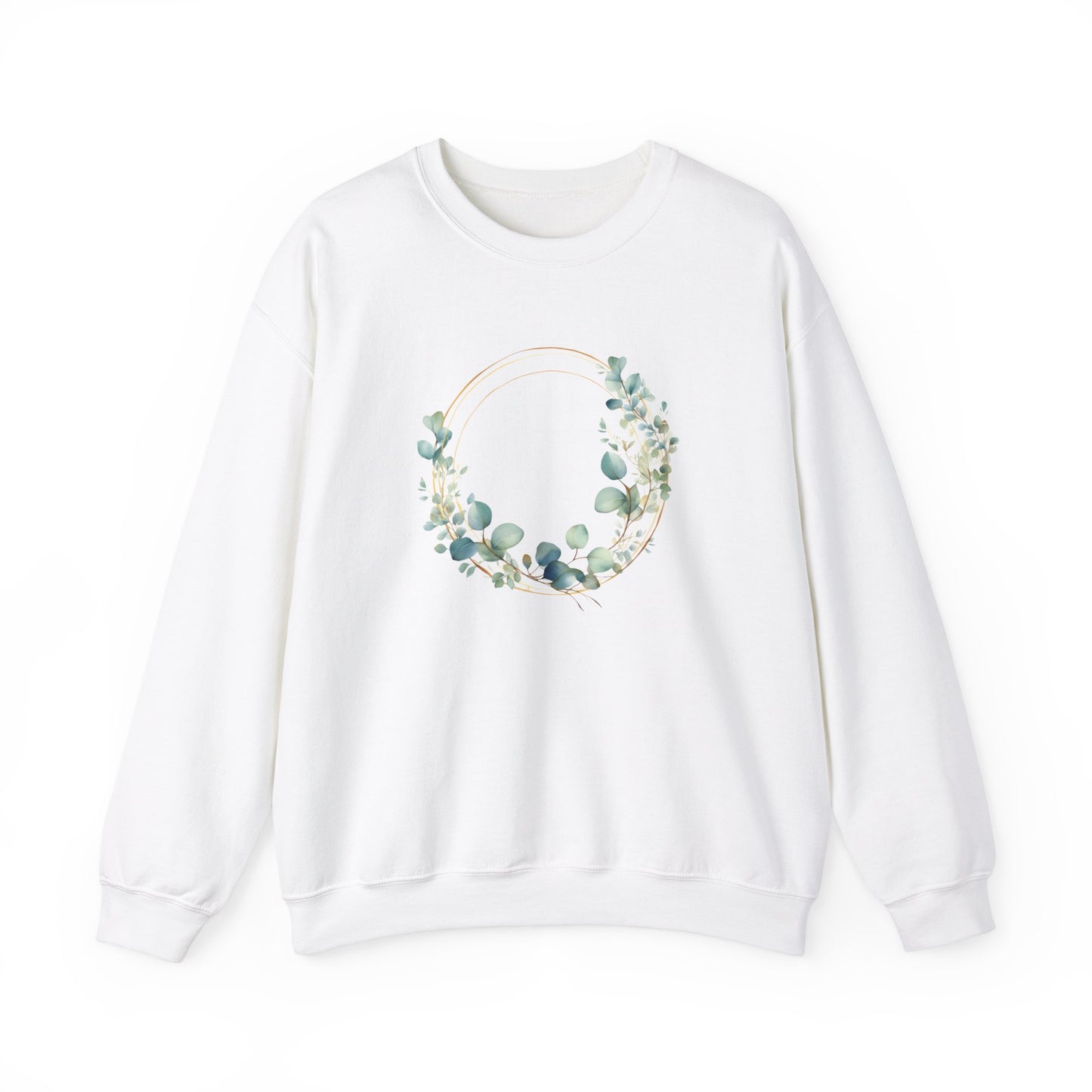 Watercolor Leaf Circle Sweatshirt