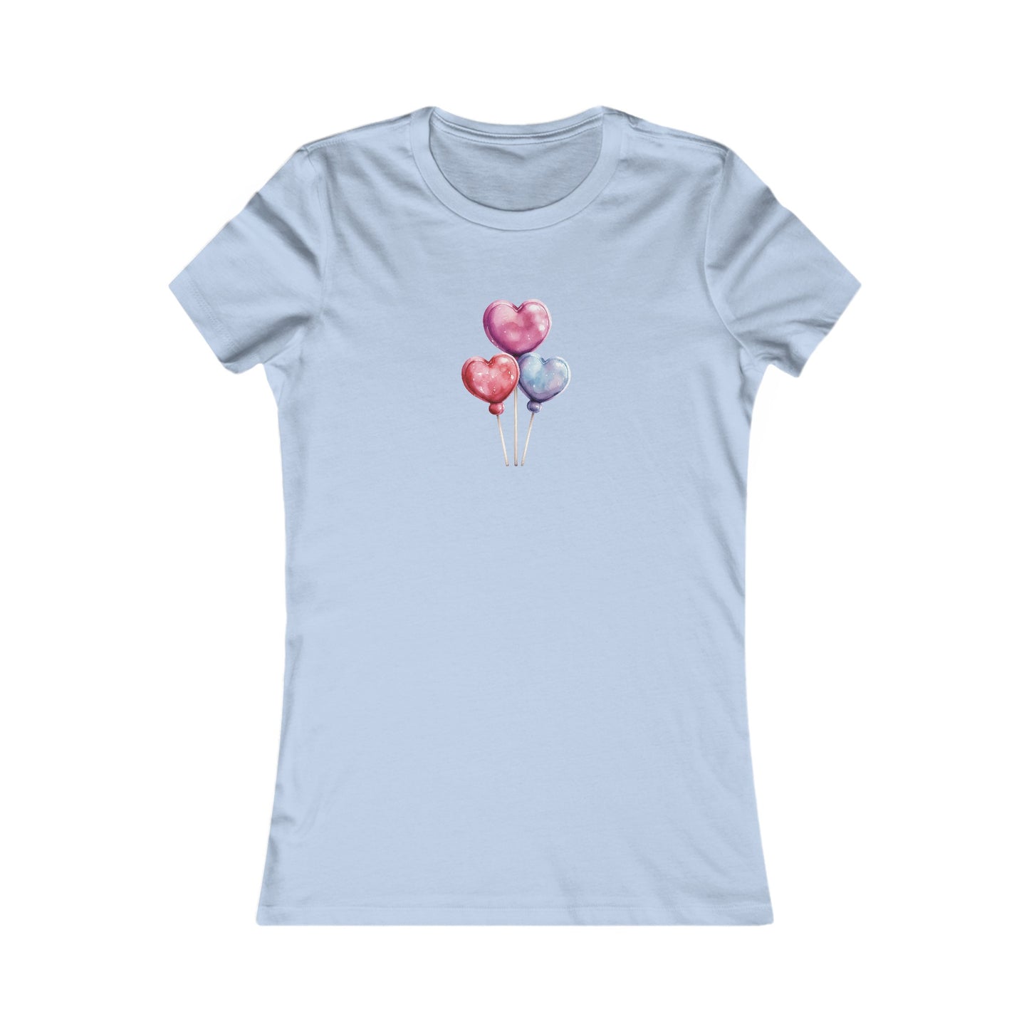 Heart Balloons Fitted Tee