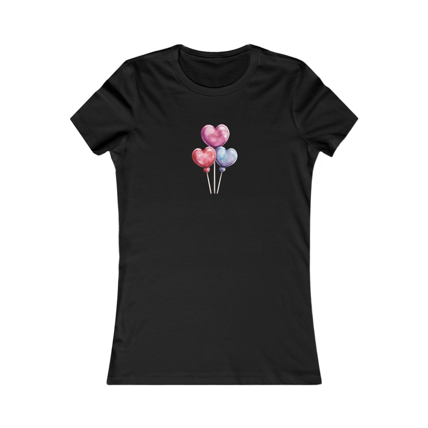 Heart Balloons Fitted Tee