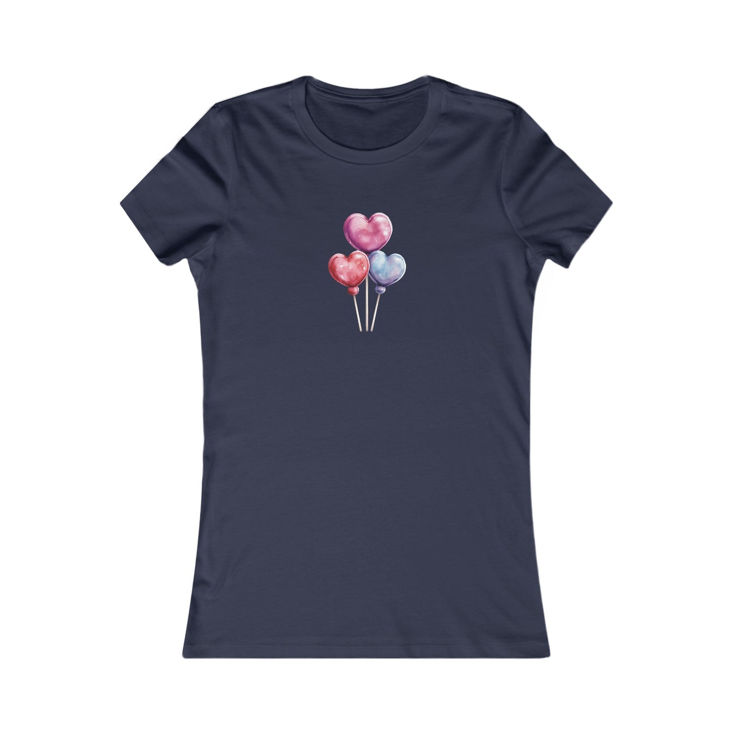 Heart Balloons Fitted Tee