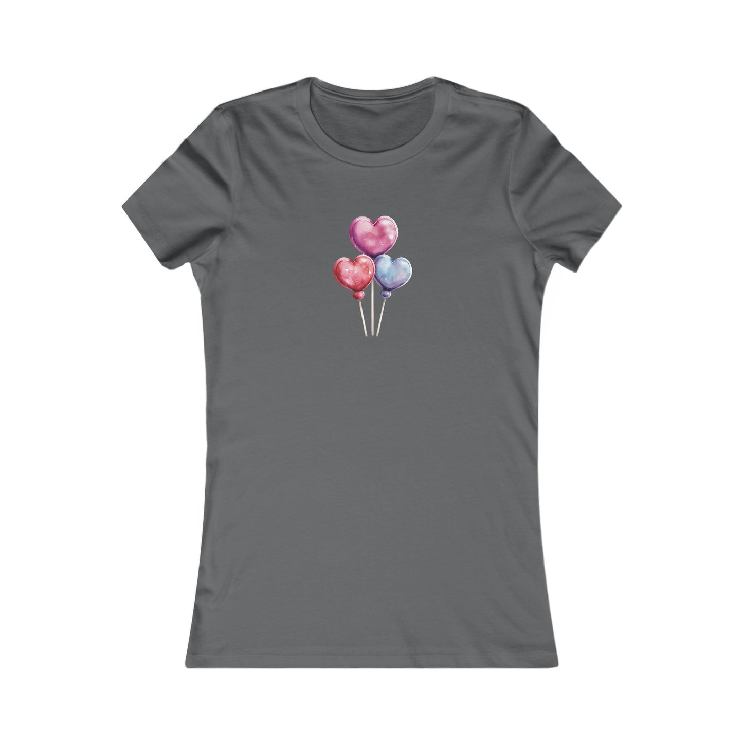 Heart Balloons Fitted Tee