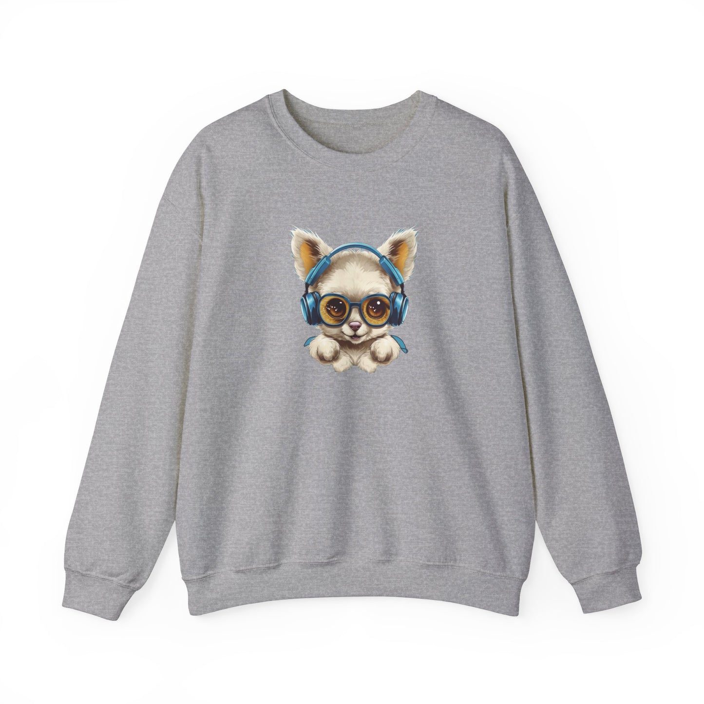 Puppy with Headphones Sweatshirt