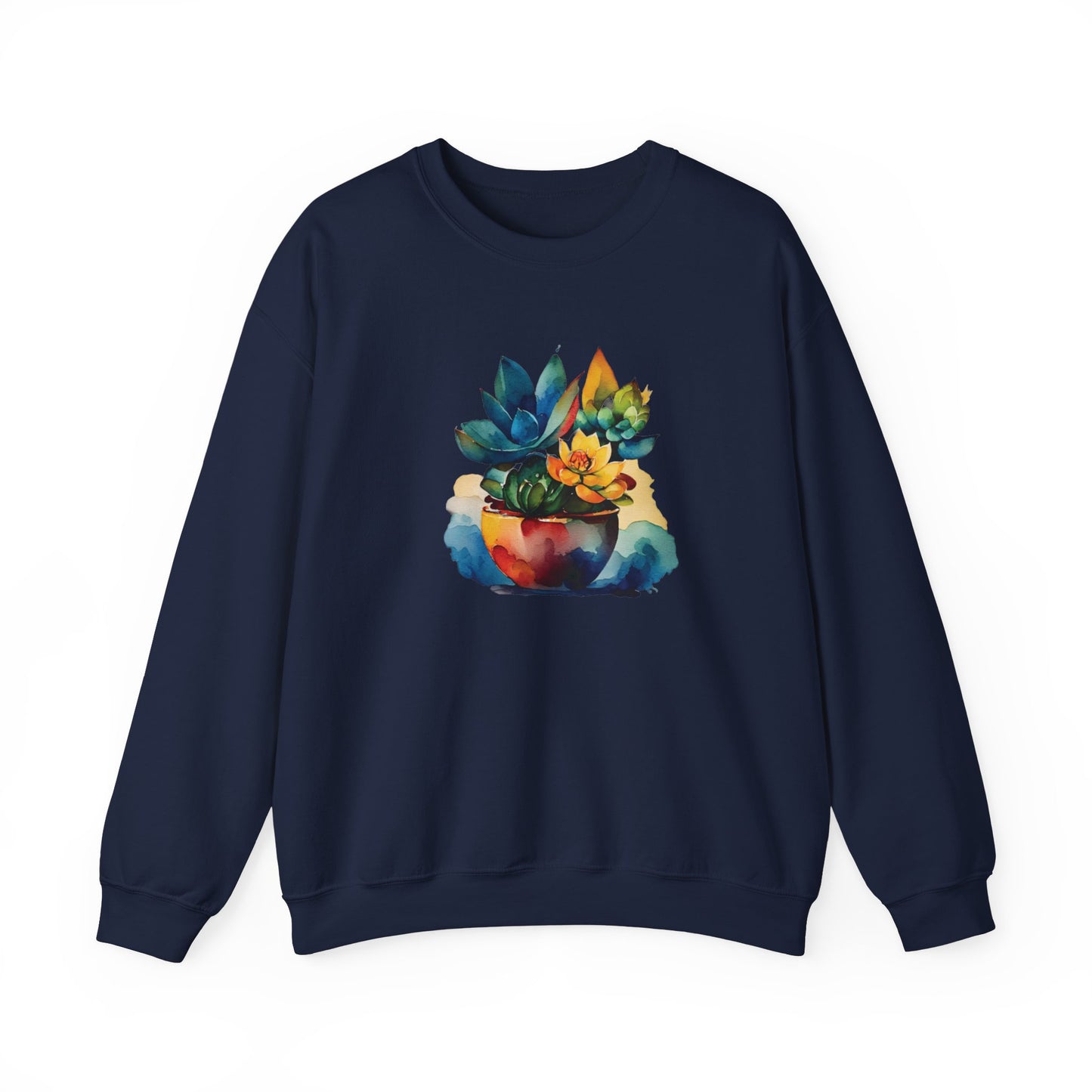 Watercolor Succulent Sweatshirt