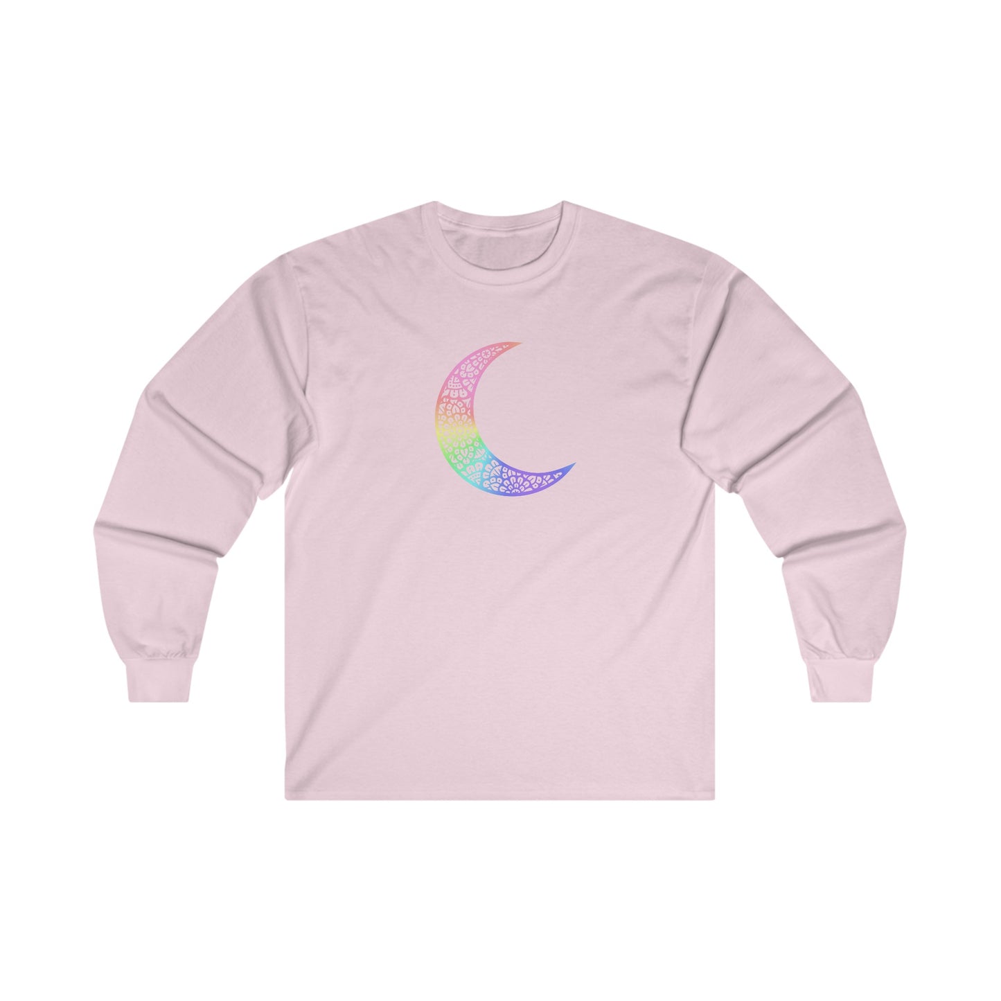 Colorful Mandala Moon Long Sleeve Tee