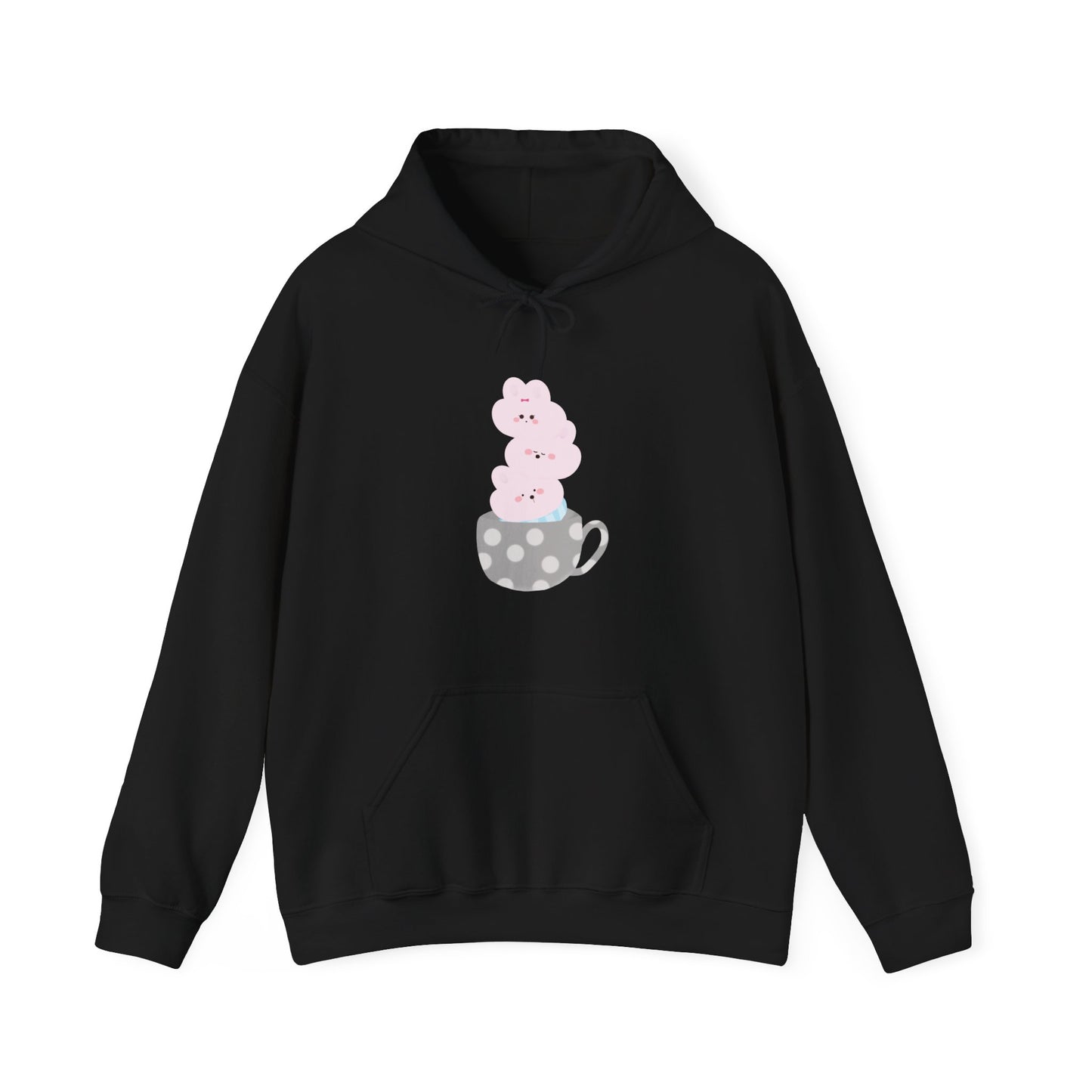 Cute Teacup Bunnies Hooded Sweatshirt