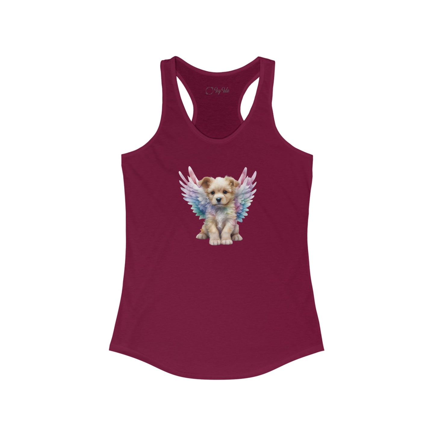 Angel Puppy Racerback Tank 003
