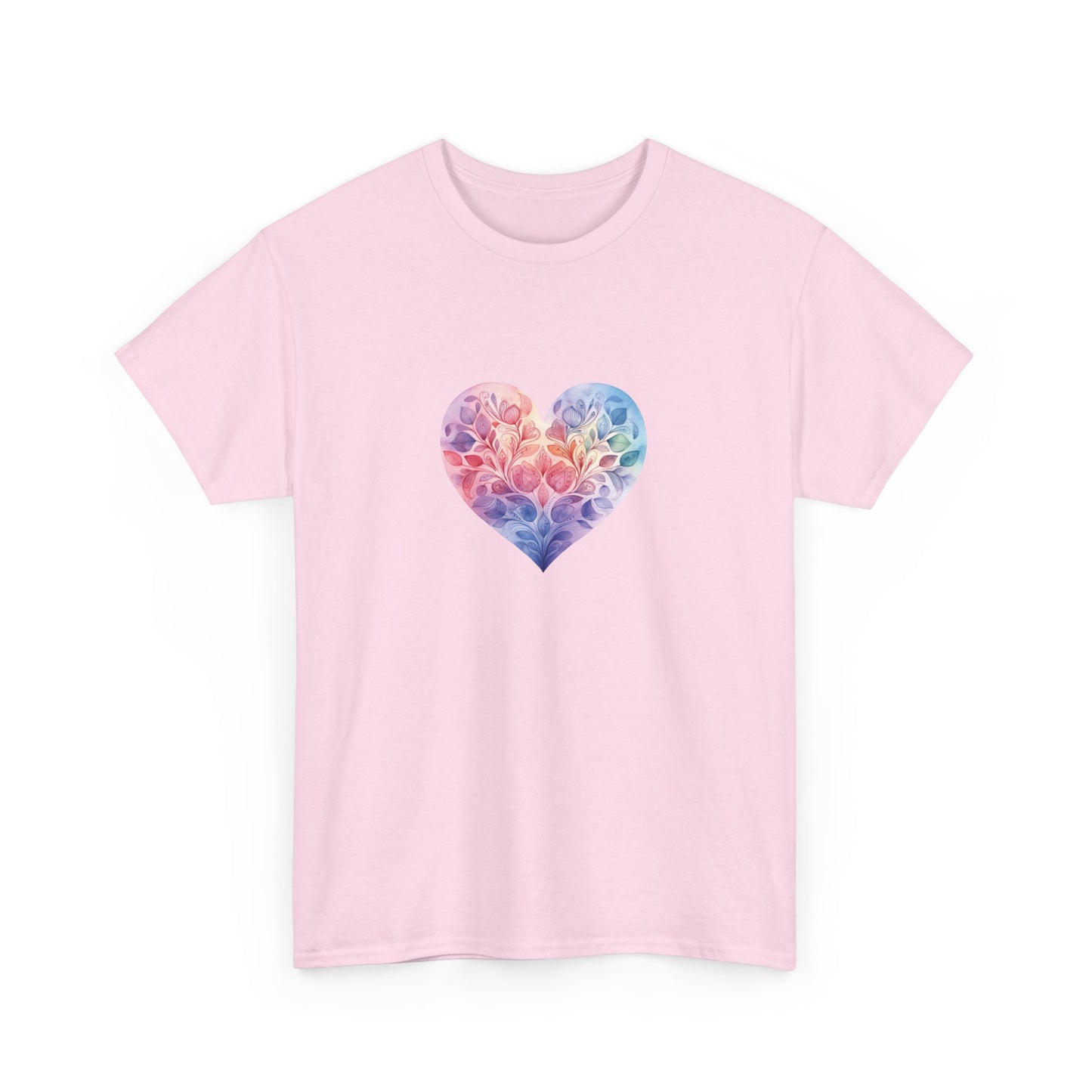 Watercolor Heart Short Sleeve Tee 006