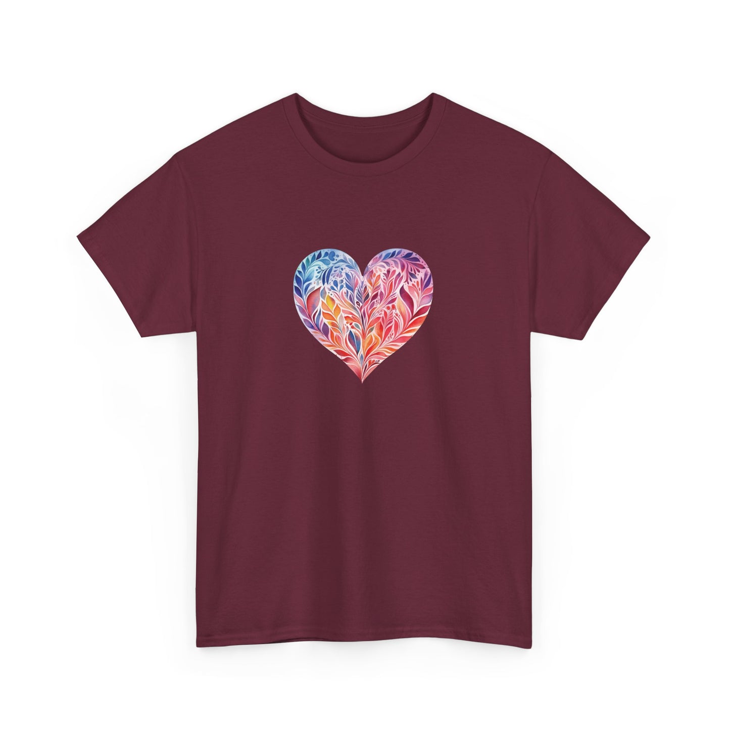 Watercolor Heart Short Sleeve Tee 001