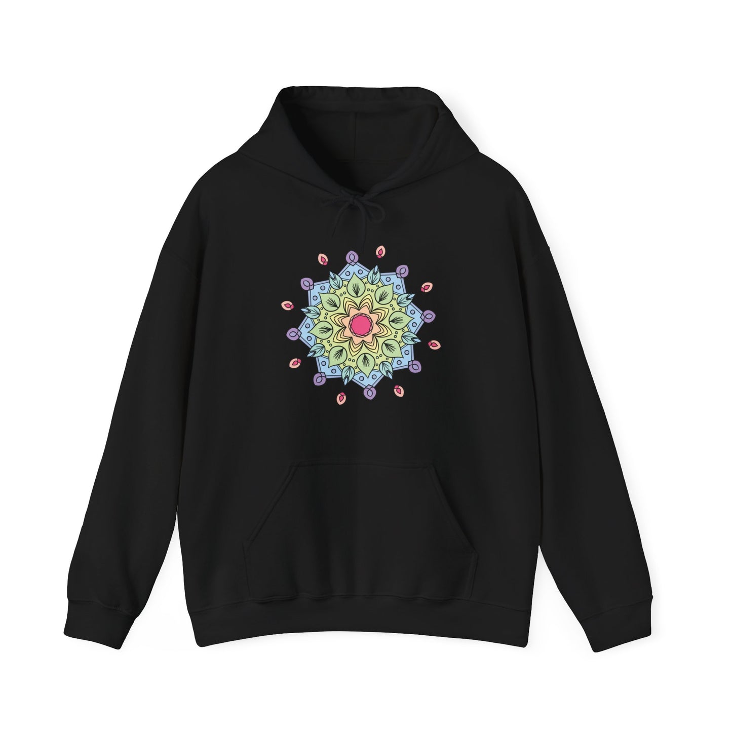 Colorful Mandala Hooded Sweatshirt (009)