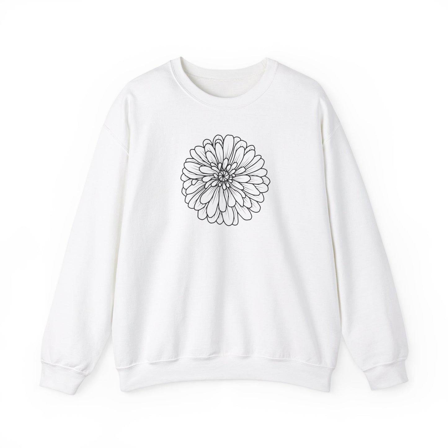Flower Outline Sweatshirt