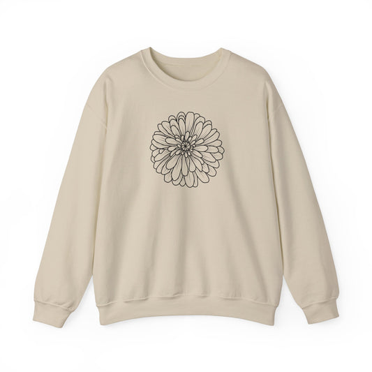 Flower Outline Sweatshirt