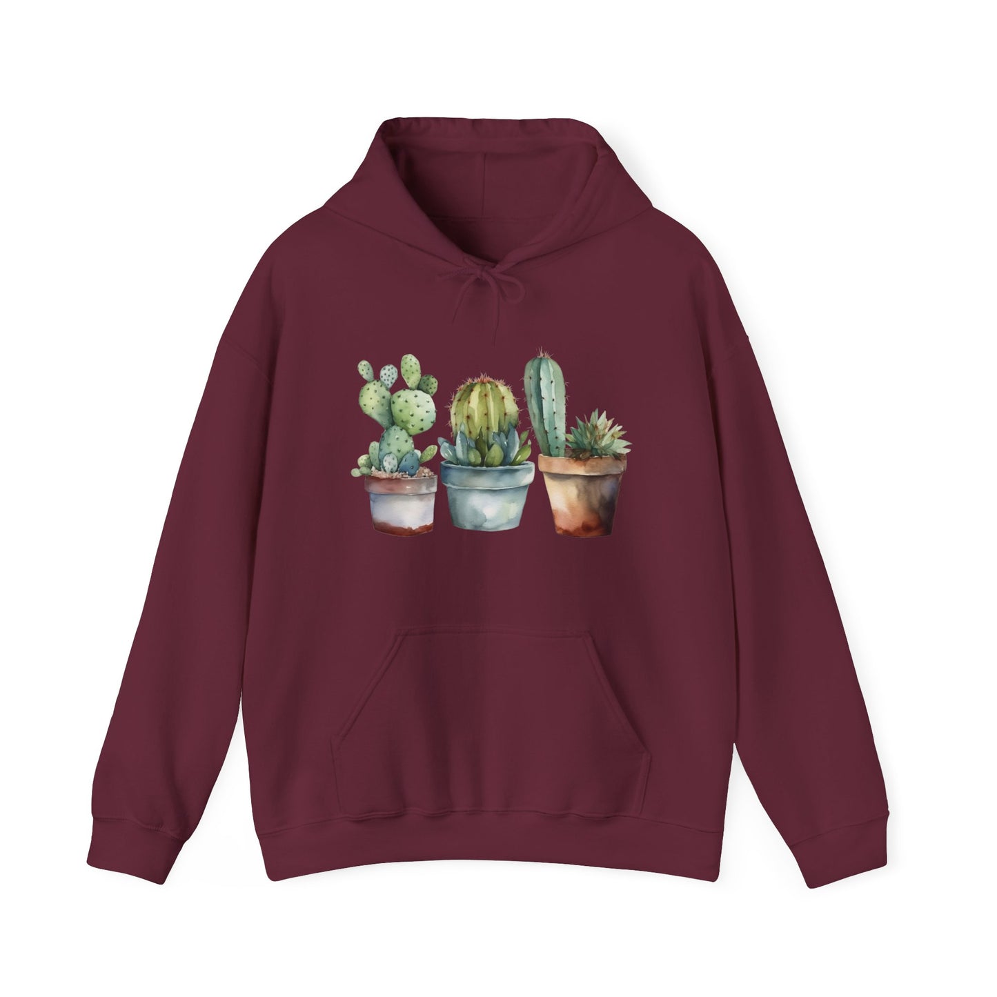 Cactus Set Hooded Sweatshirt