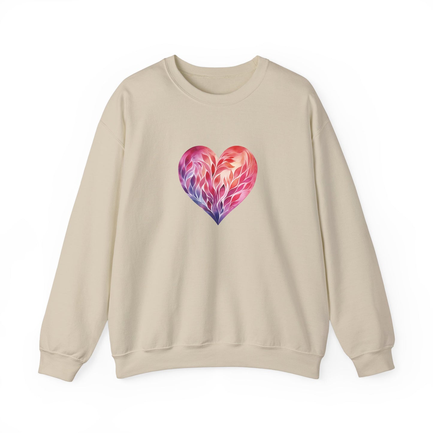 Watercolor Heart Sweatshirt 004