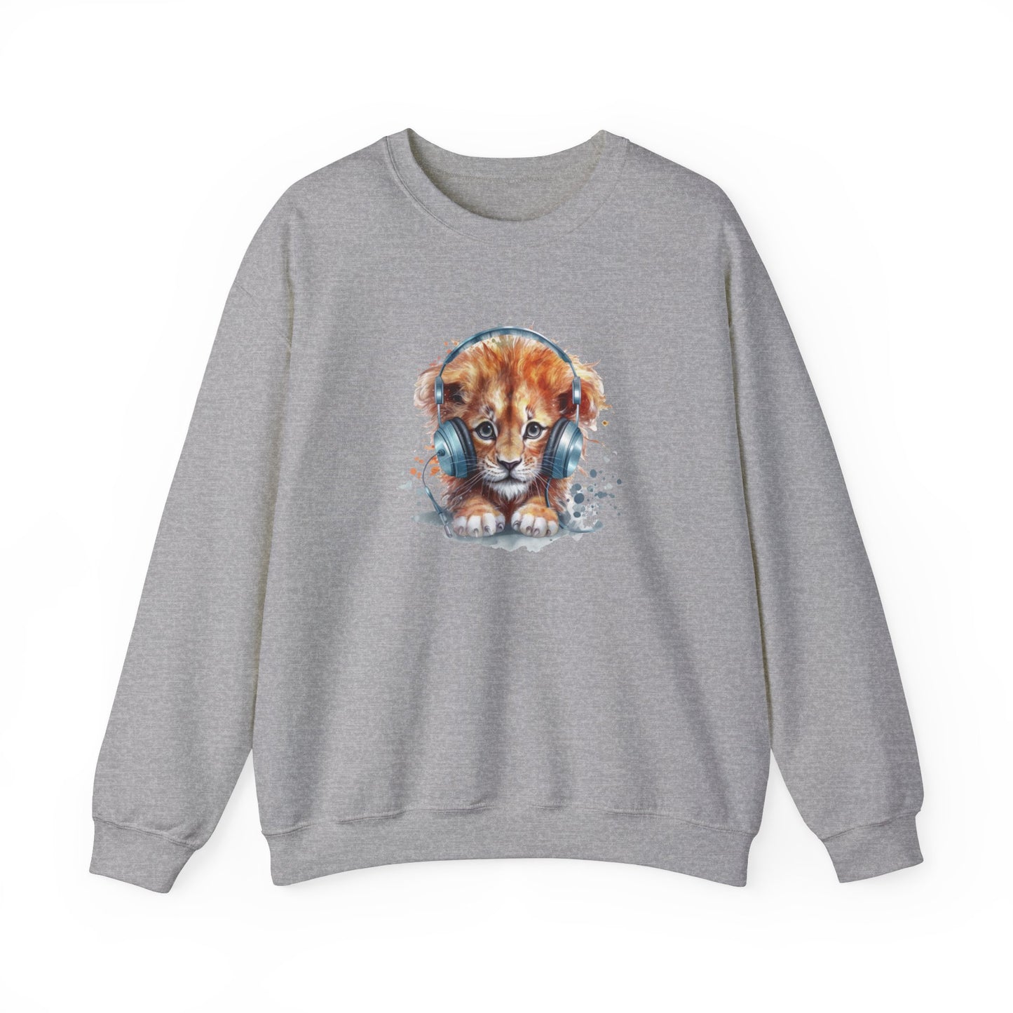 Lion with Headphones Sweatshirt