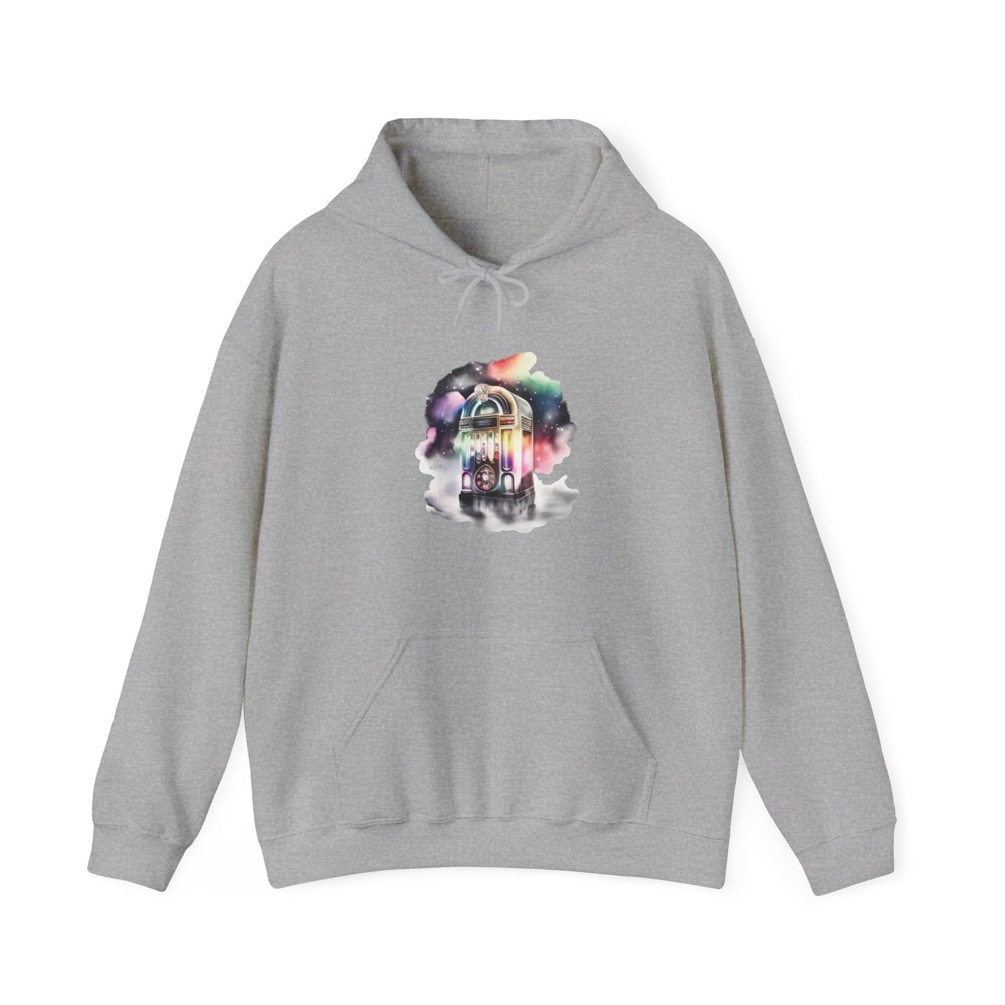Watercolor Jukebox Hooded Sweatshirt