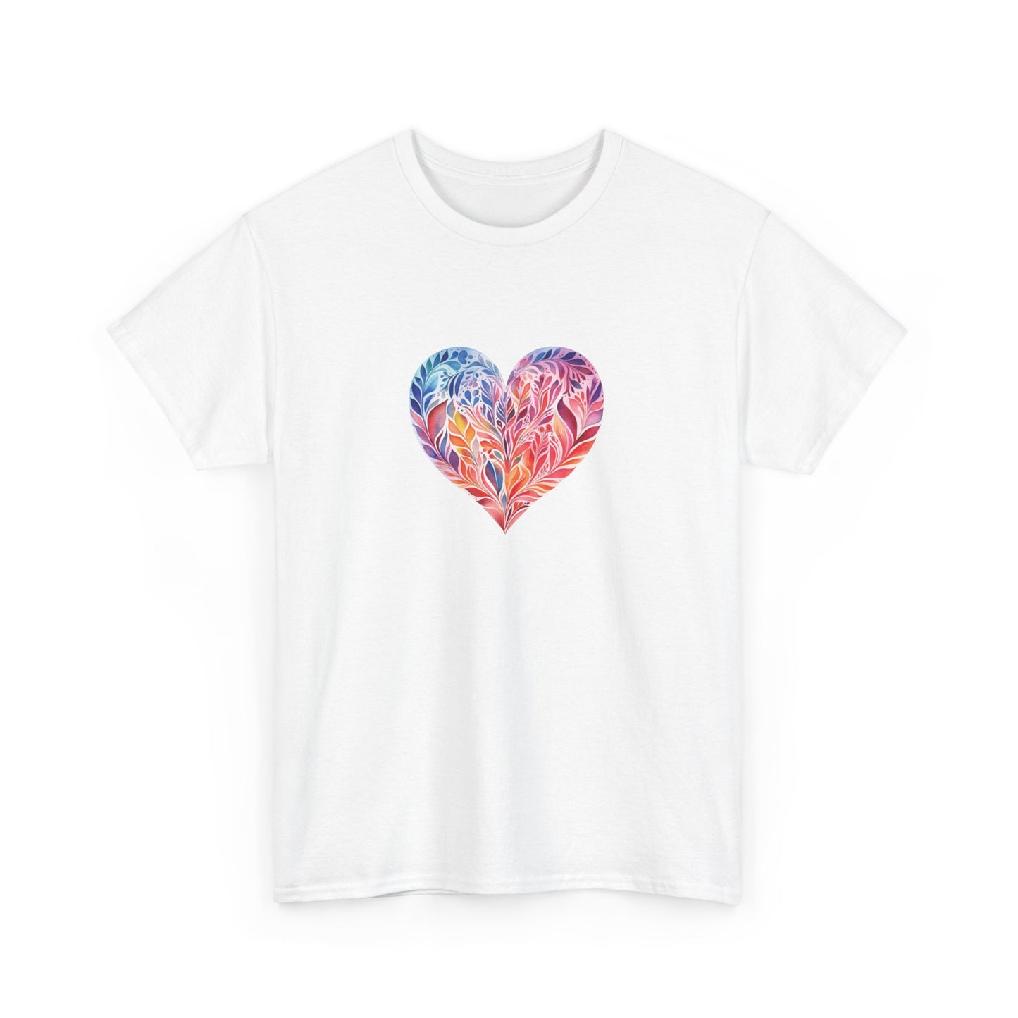 Watercolor Heart Short Sleeve Tee 001