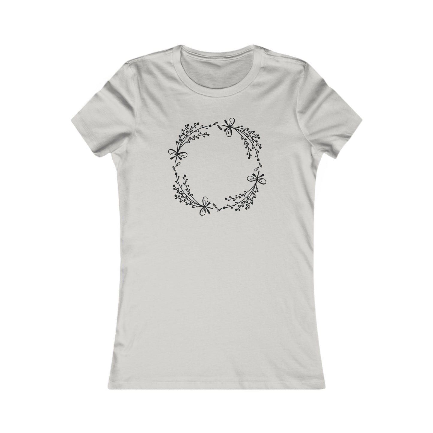Mini Flowers Circle Fitted Tee