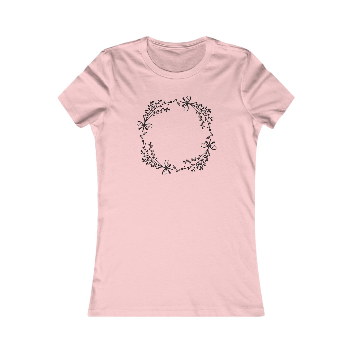 Mini Flowers Circle Fitted Tee