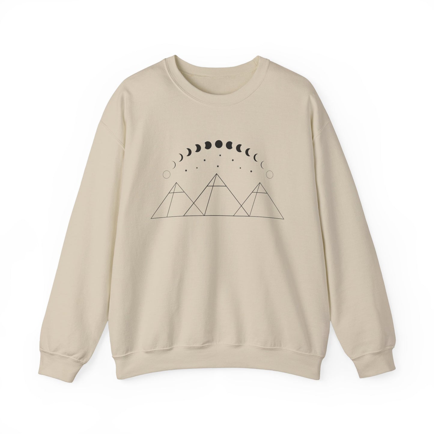 Pyramids and Moon Phases Sweatshirt