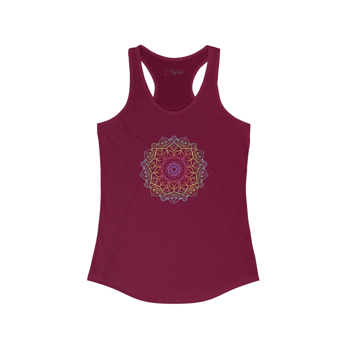 Colorful Mandala Racerback Tank (001)