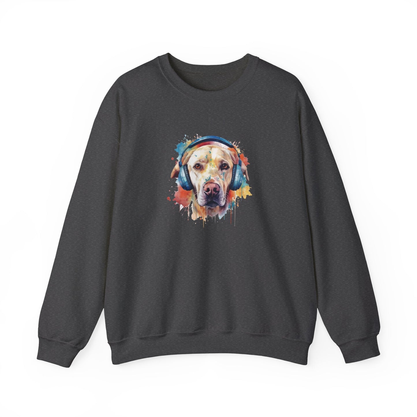 Labrador Retriever with Headphones Sweatshirt