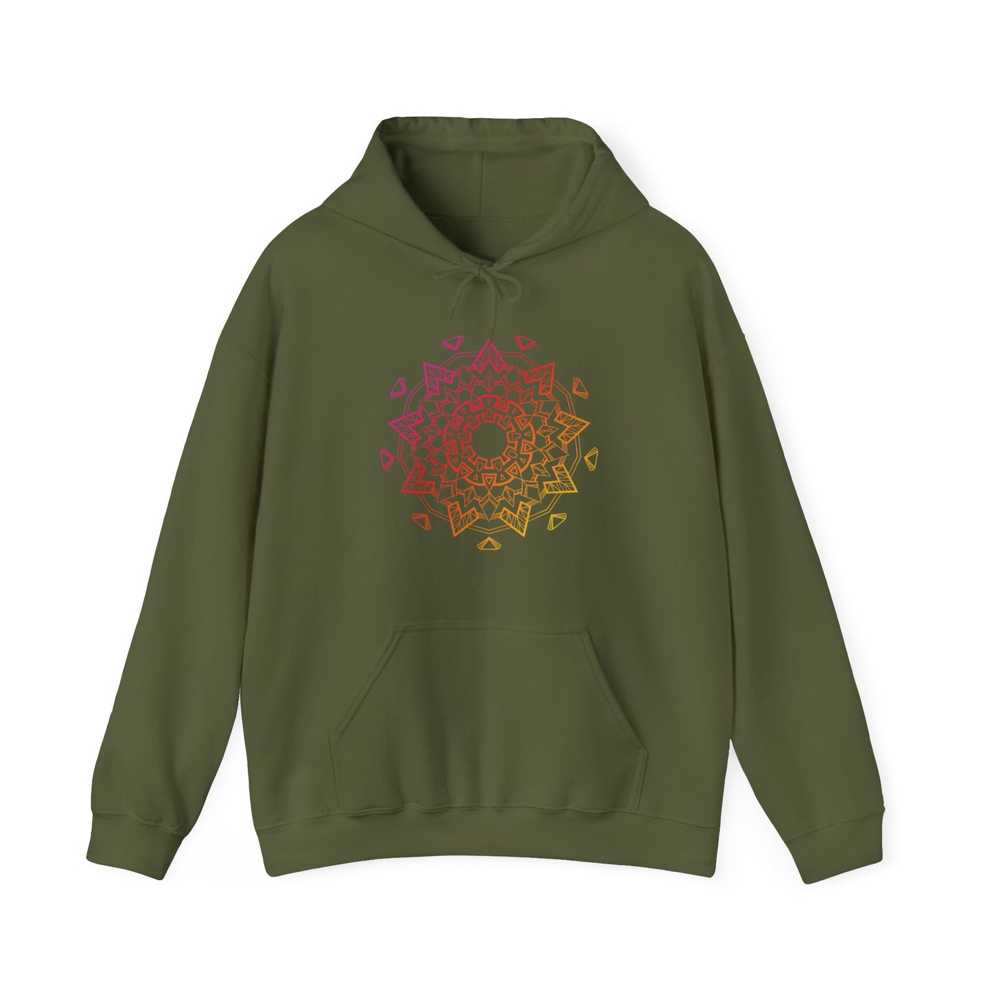 Colorful Mandala Hooded Sweatshirt (006)