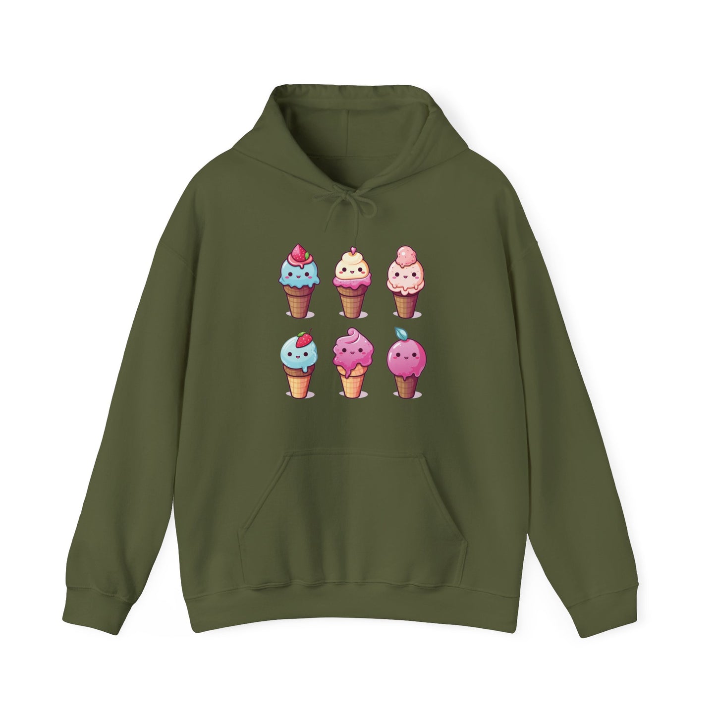 Ice Cream Set Hooded Sweatshirt