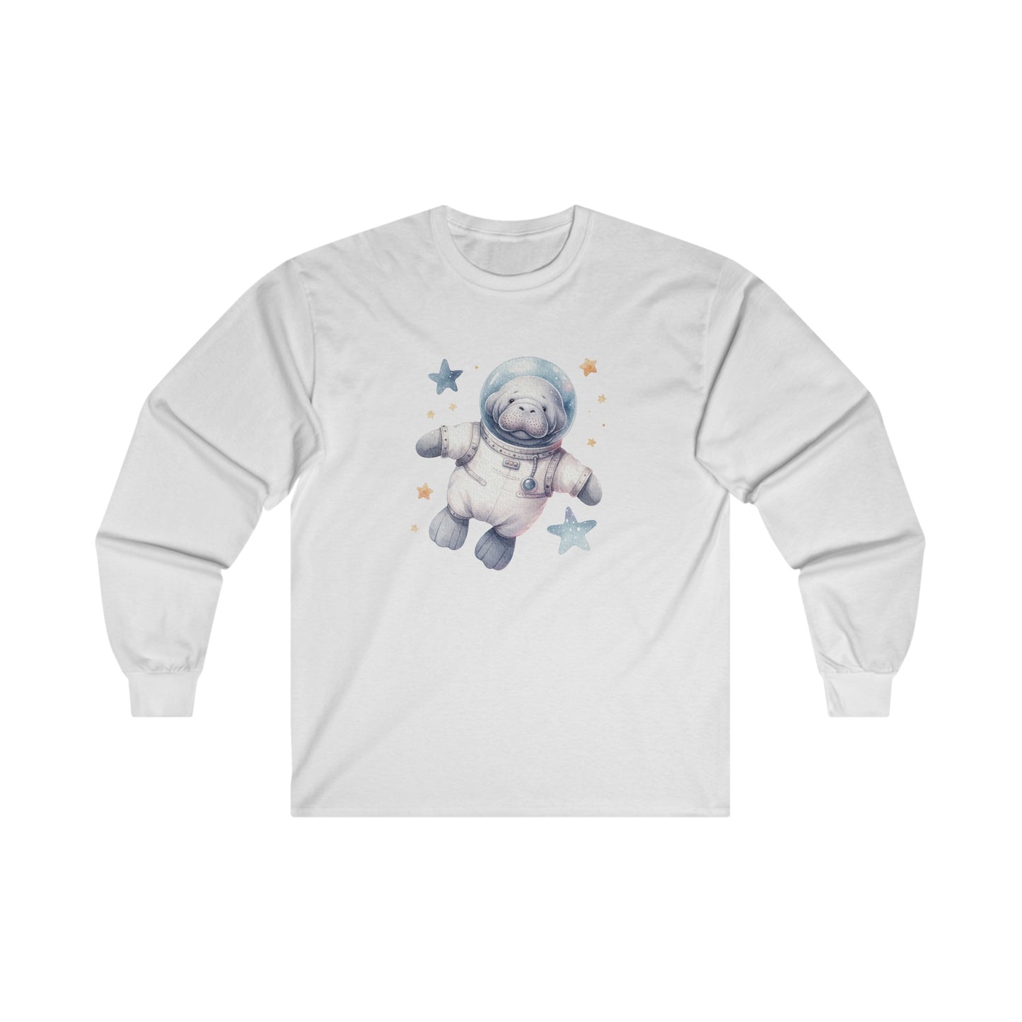 Manatee Astronaut Long Sleeve Tee