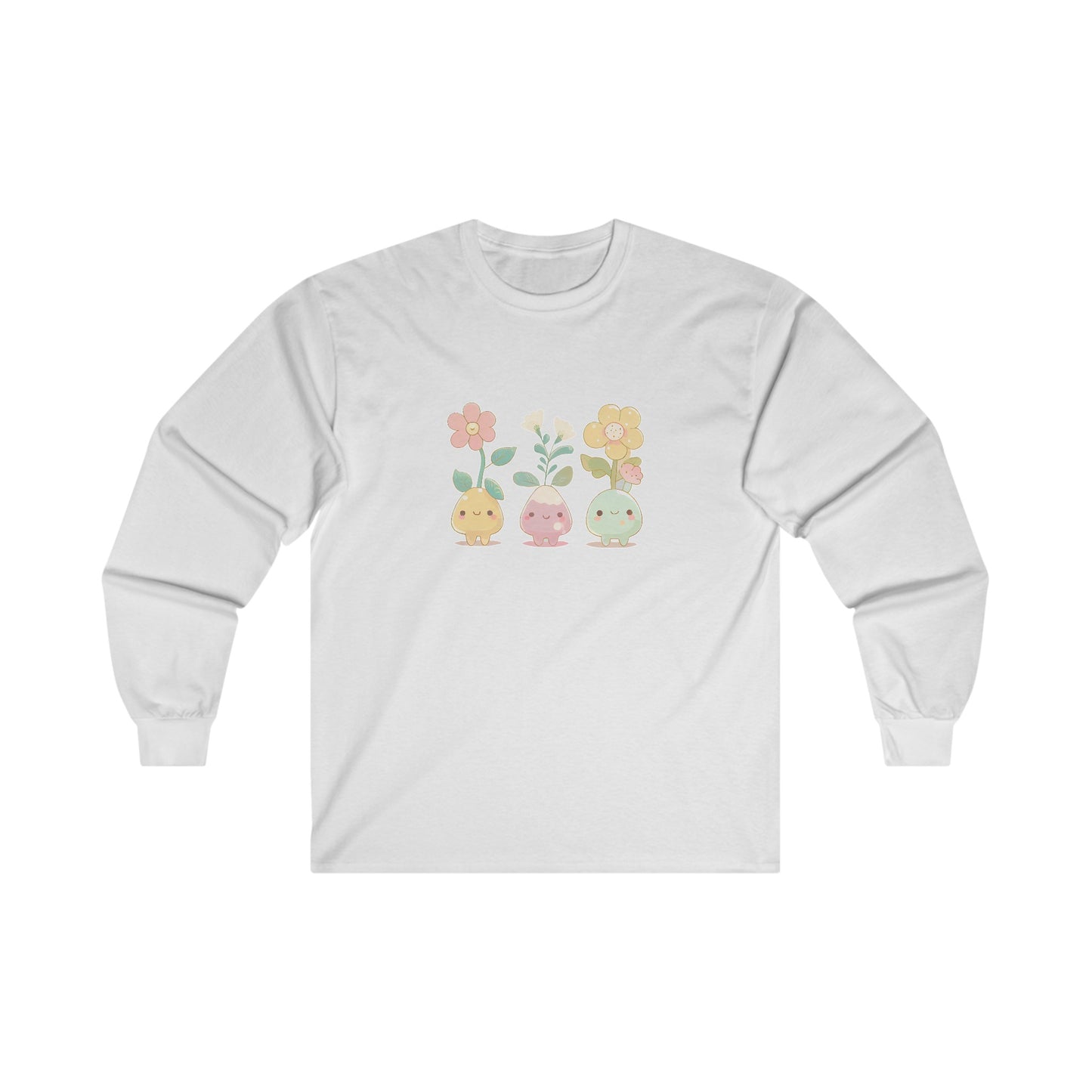 Cute Flower Set Long Sleeve Tee