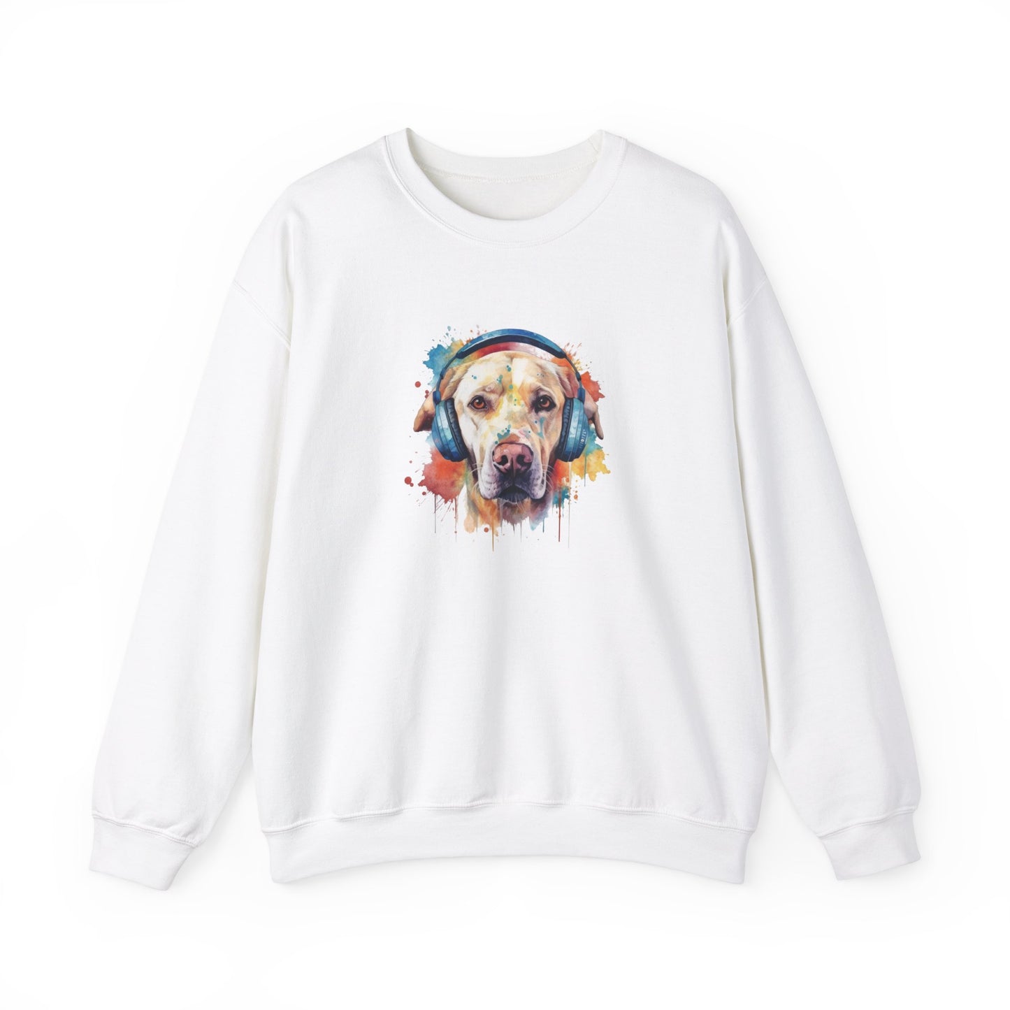 Labrador Retriever with Headphones Sweatshirt