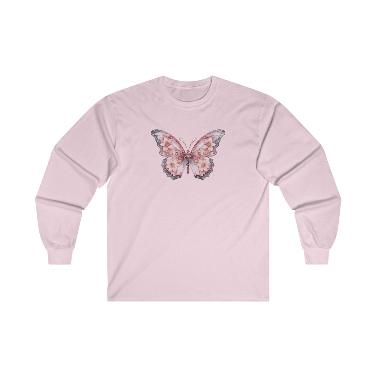 Floral Butterfly Long Sleeve Tee