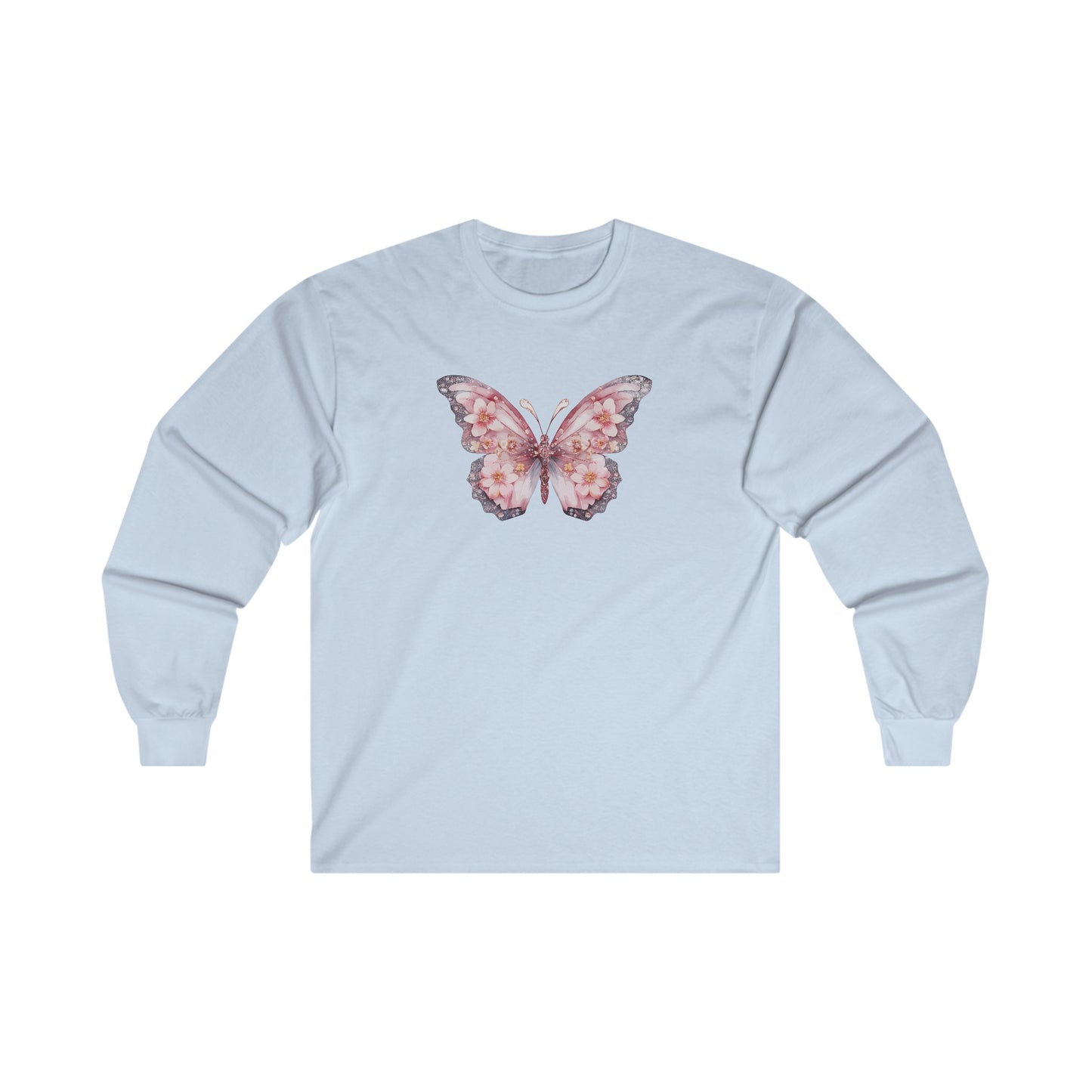 Floral Butterfly Long Sleeve Tee
