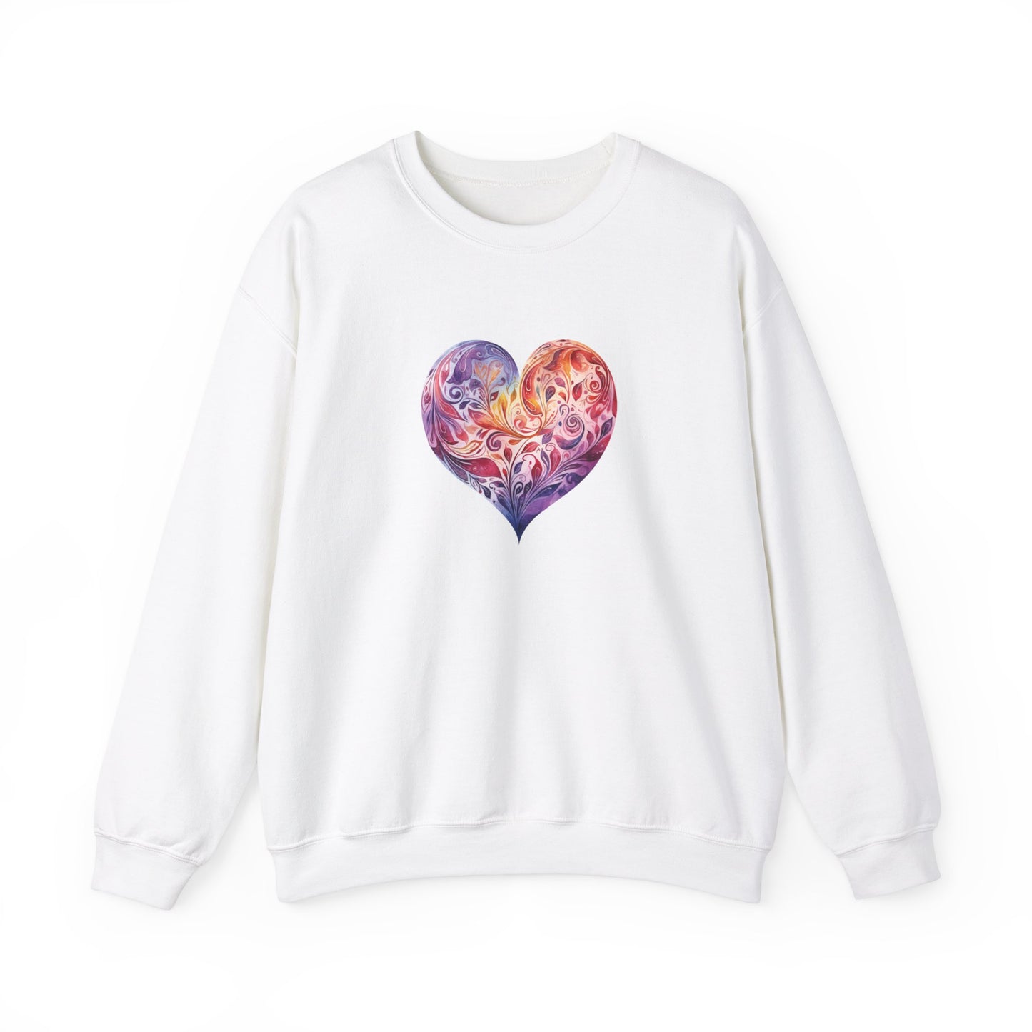 Watercolor Heart Sweatshirt 003