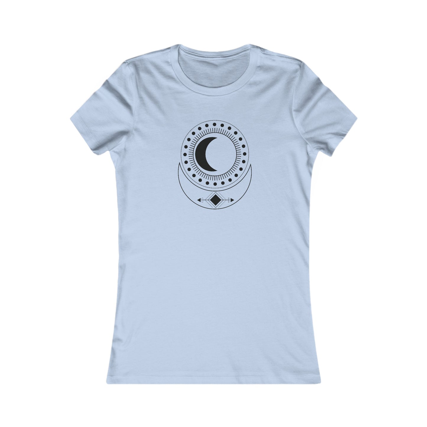 Circular Moons Fitted Tee
