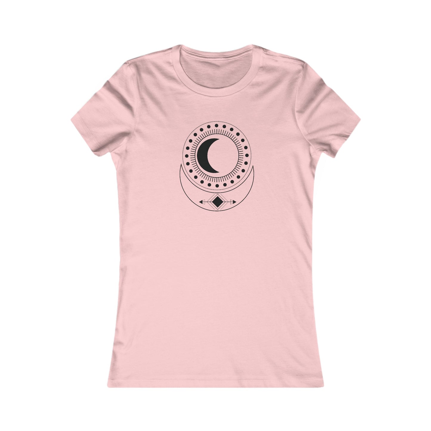 Circular Moons Fitted Tee