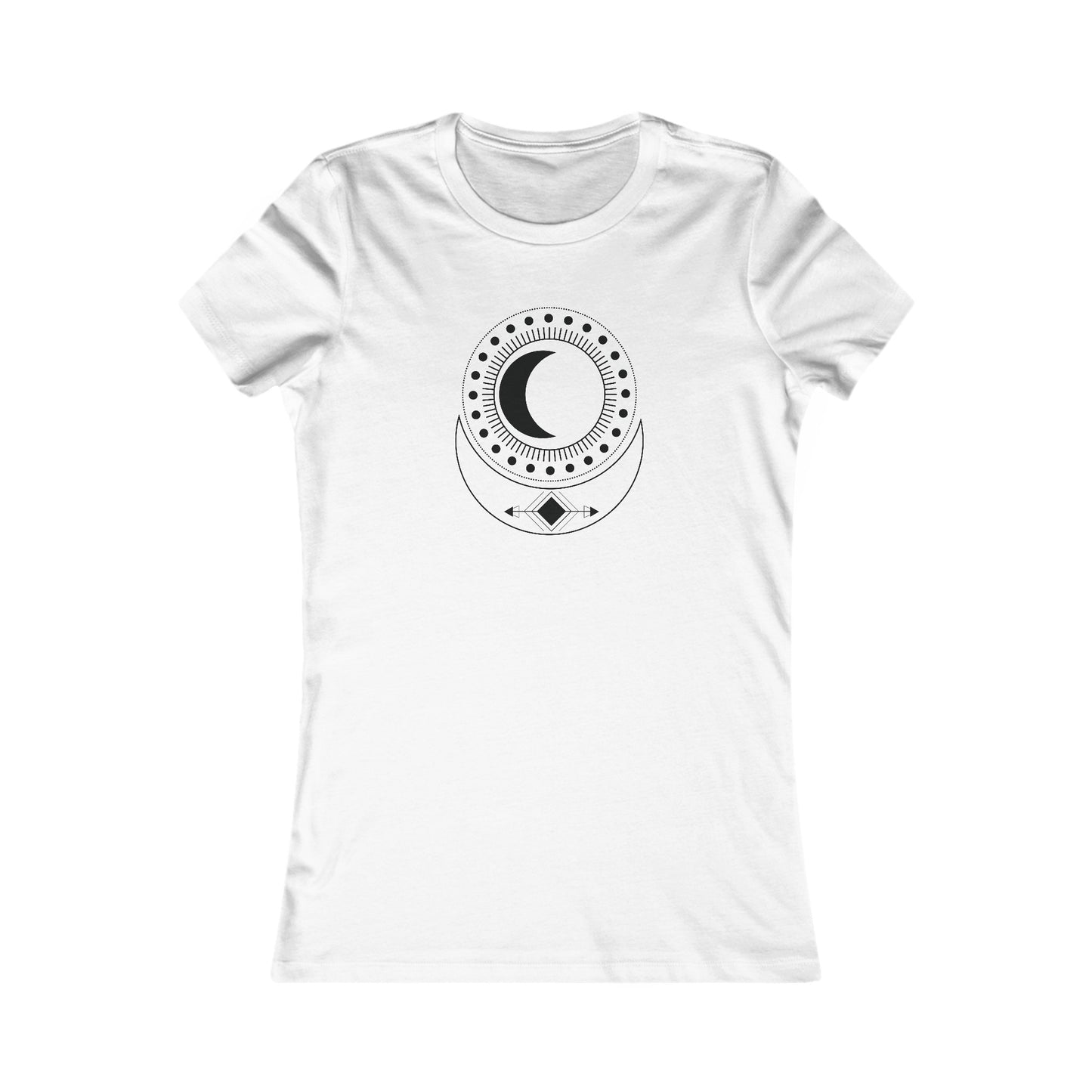Circular Moons Fitted Tee