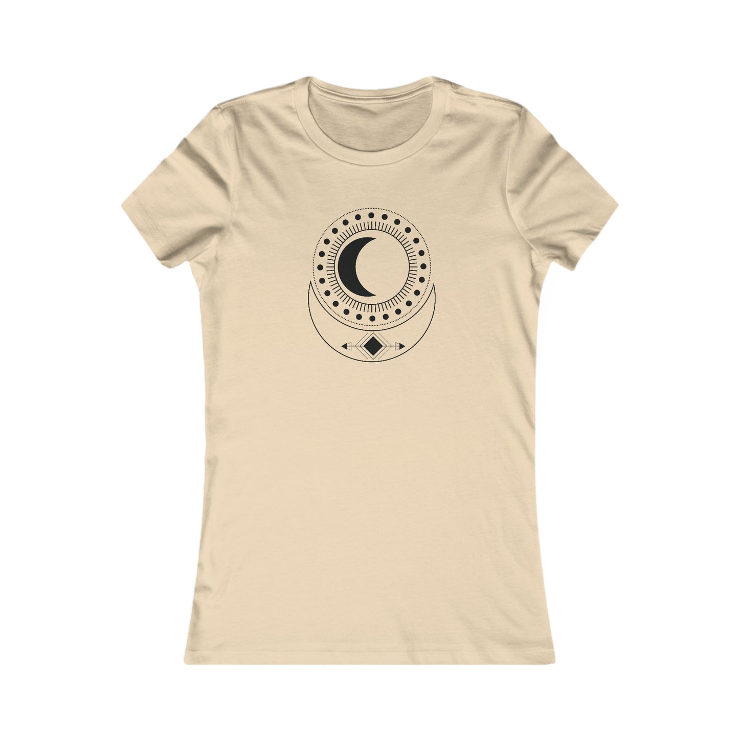 Circular Moons Fitted Tee