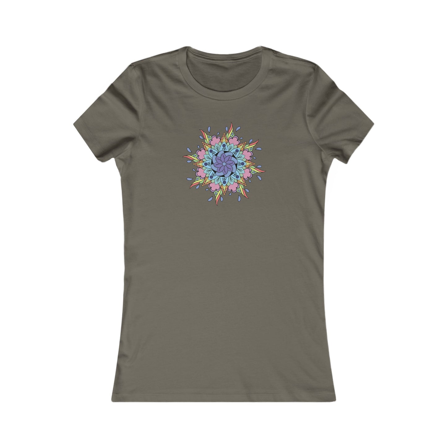 Colorful Mandala Fitted Tee (030)