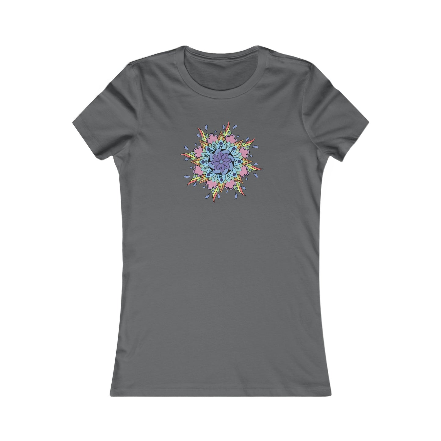 Colorful Mandala Fitted Tee (030)