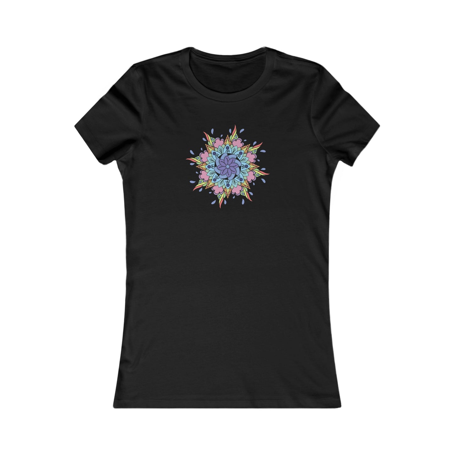 Colorful Mandala Fitted Tee (030)