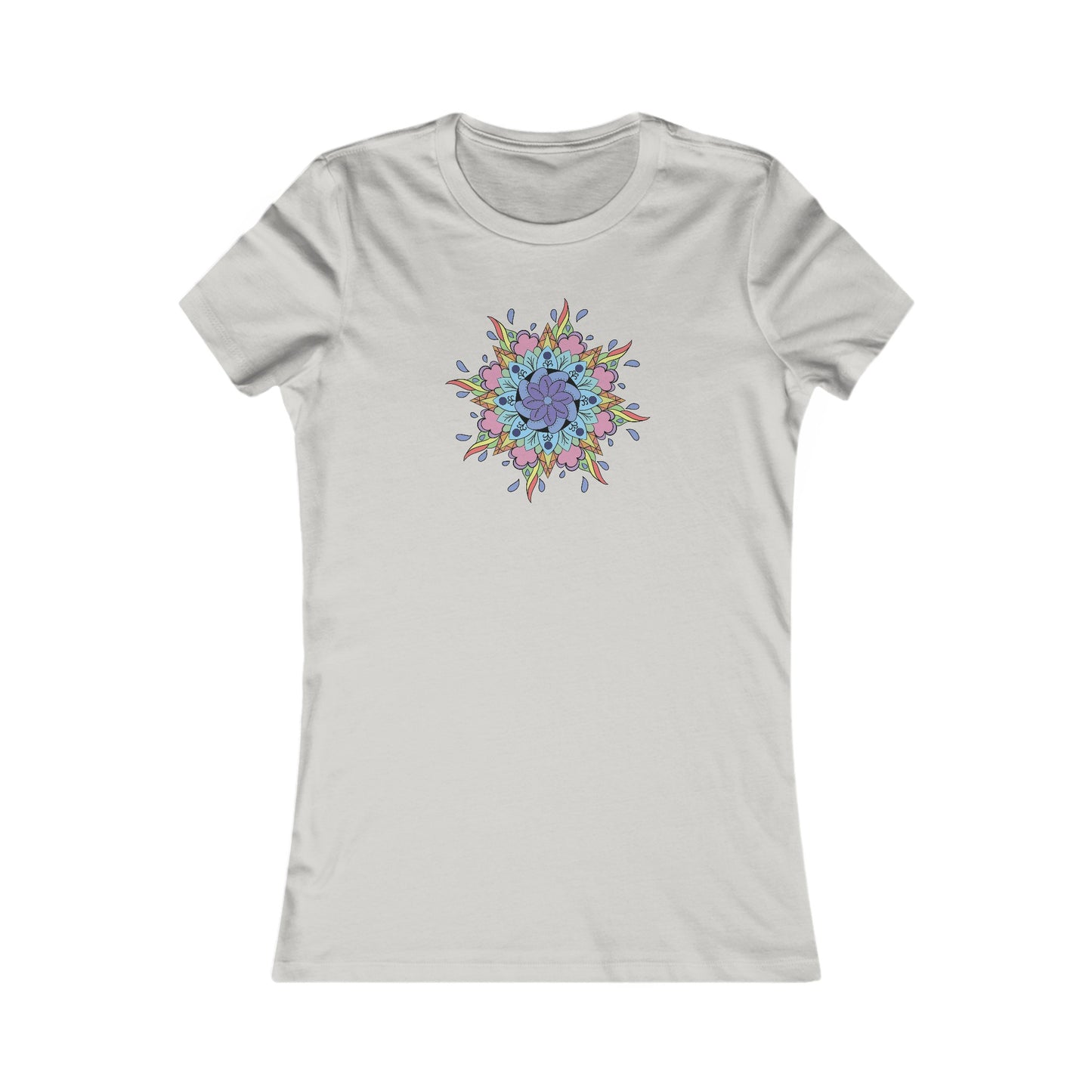 Colorful Mandala Fitted Tee (030)