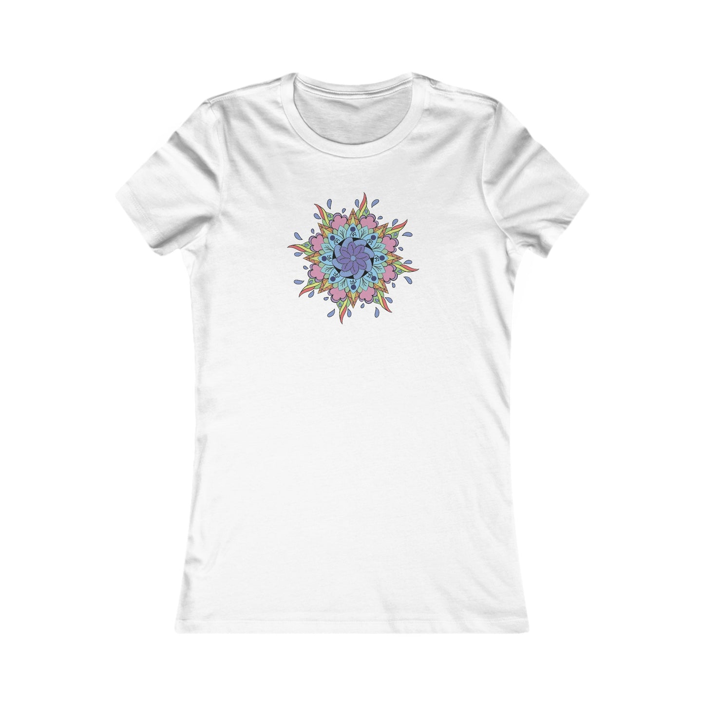 Colorful Mandala Fitted Tee (030)