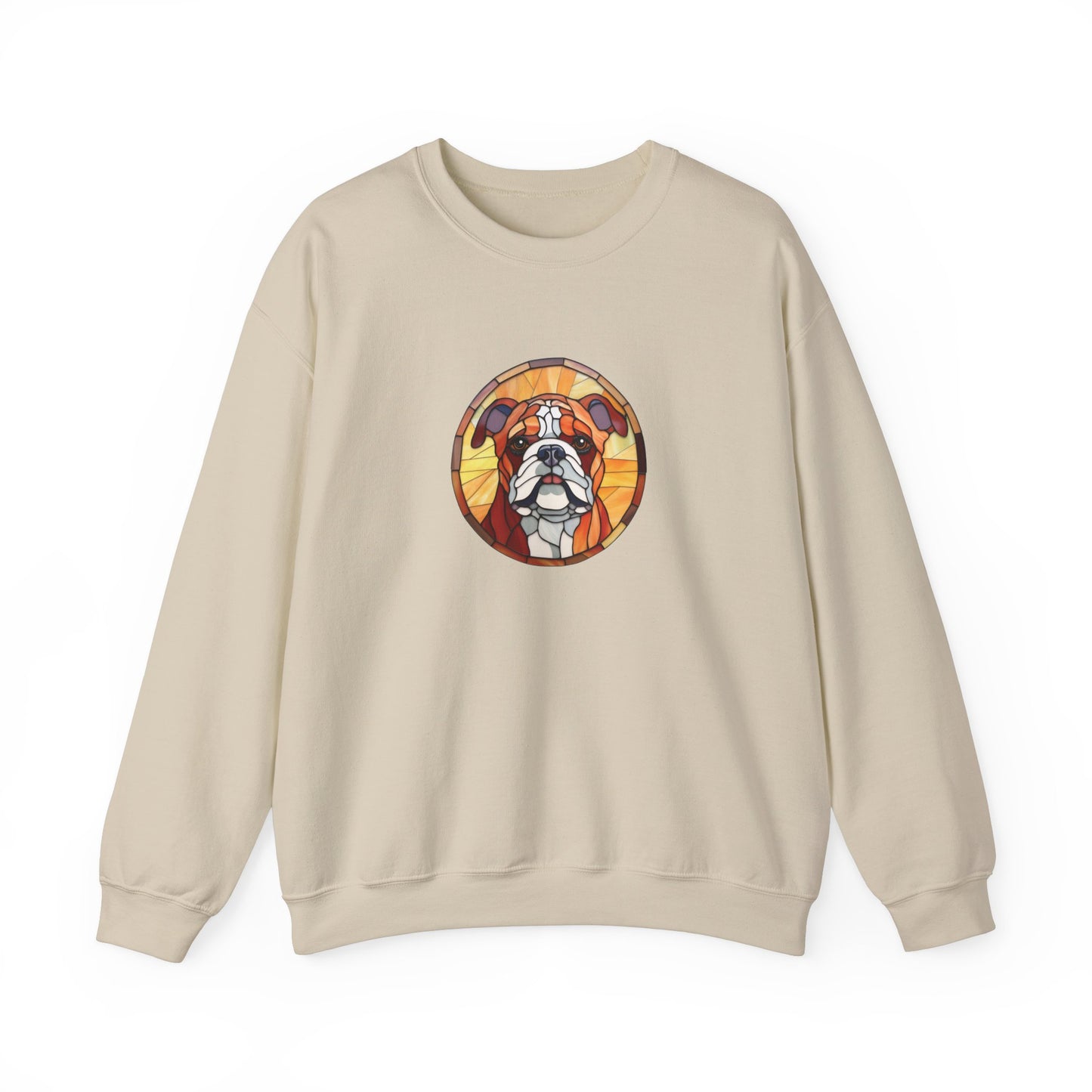 Stained Glass Bulldog Sweatshirt