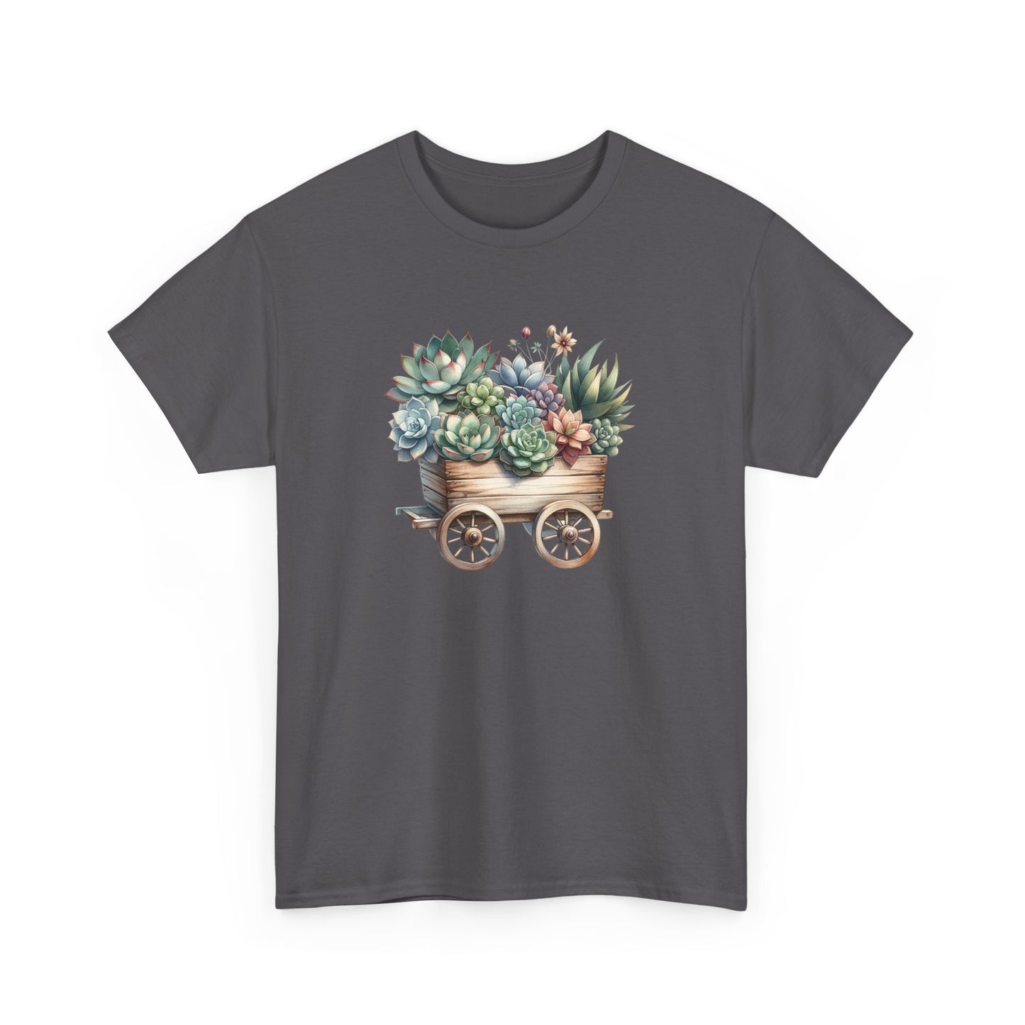 Succulent Wheelbarrow Short Sleeve Tee