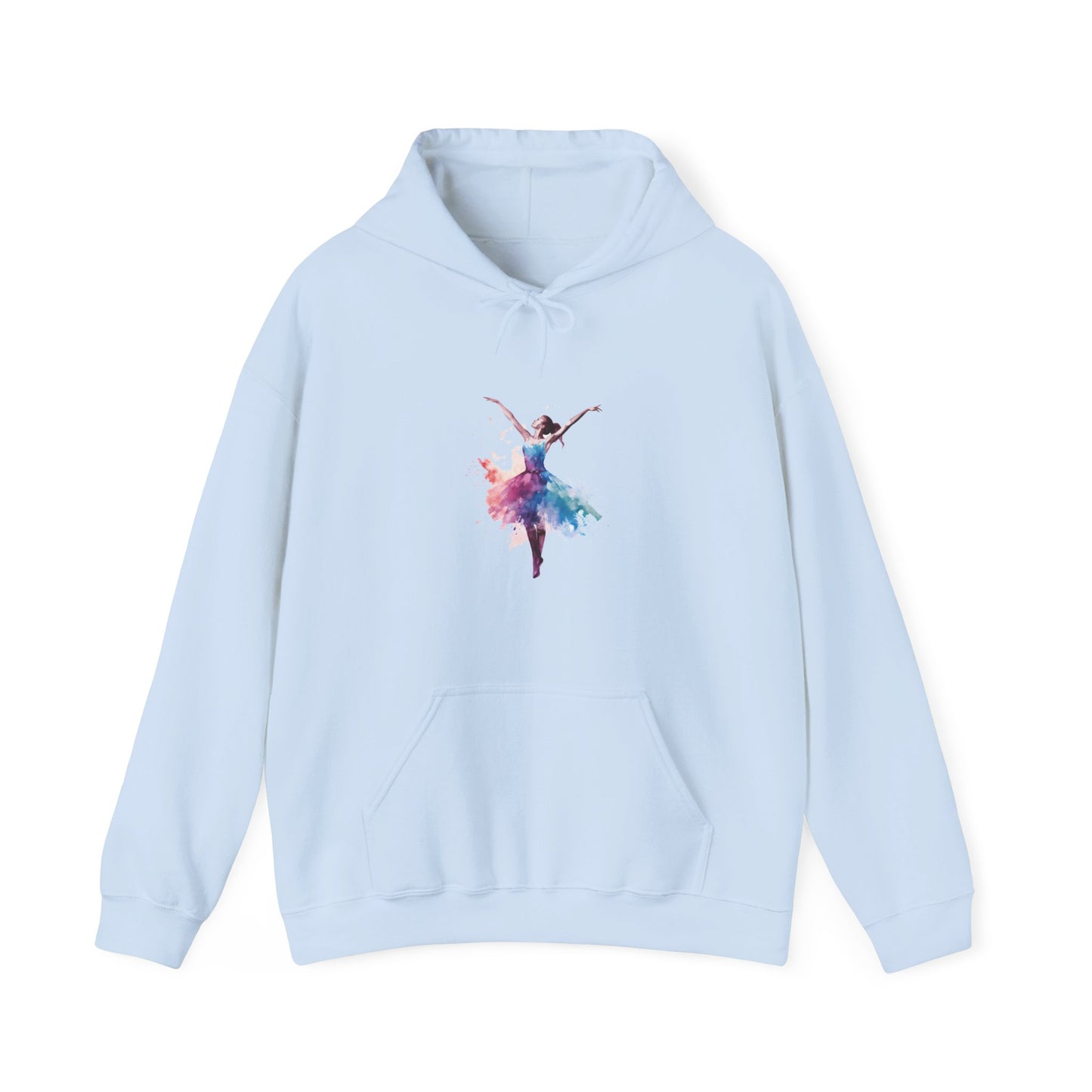 Watercolor Dancer Hooded Sweatshirt