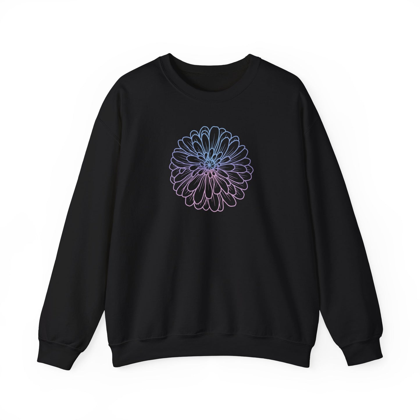 Colorful Flower Outline Sweatshirt